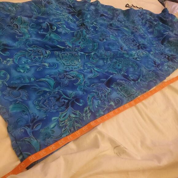 Dawn Joy Vintage Blue Bohemian Rayon Dress - Picture 3 of 11